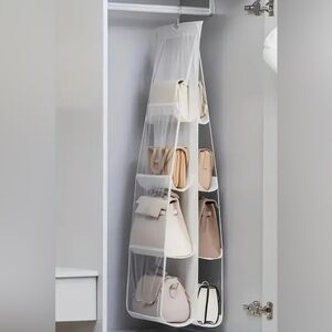 NWOT. Hanging Purse Organizer with Multiple (8) Compartments